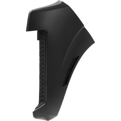 ALMULOO Plastic(PP) Driver Side Front Bumper End Cap Compatible with 2022 Nissan Frontier, 2023-2024 Nissan Frontier (submodel: S, SV) Painted Matte Black Reolace 620199BU0C NI1016100