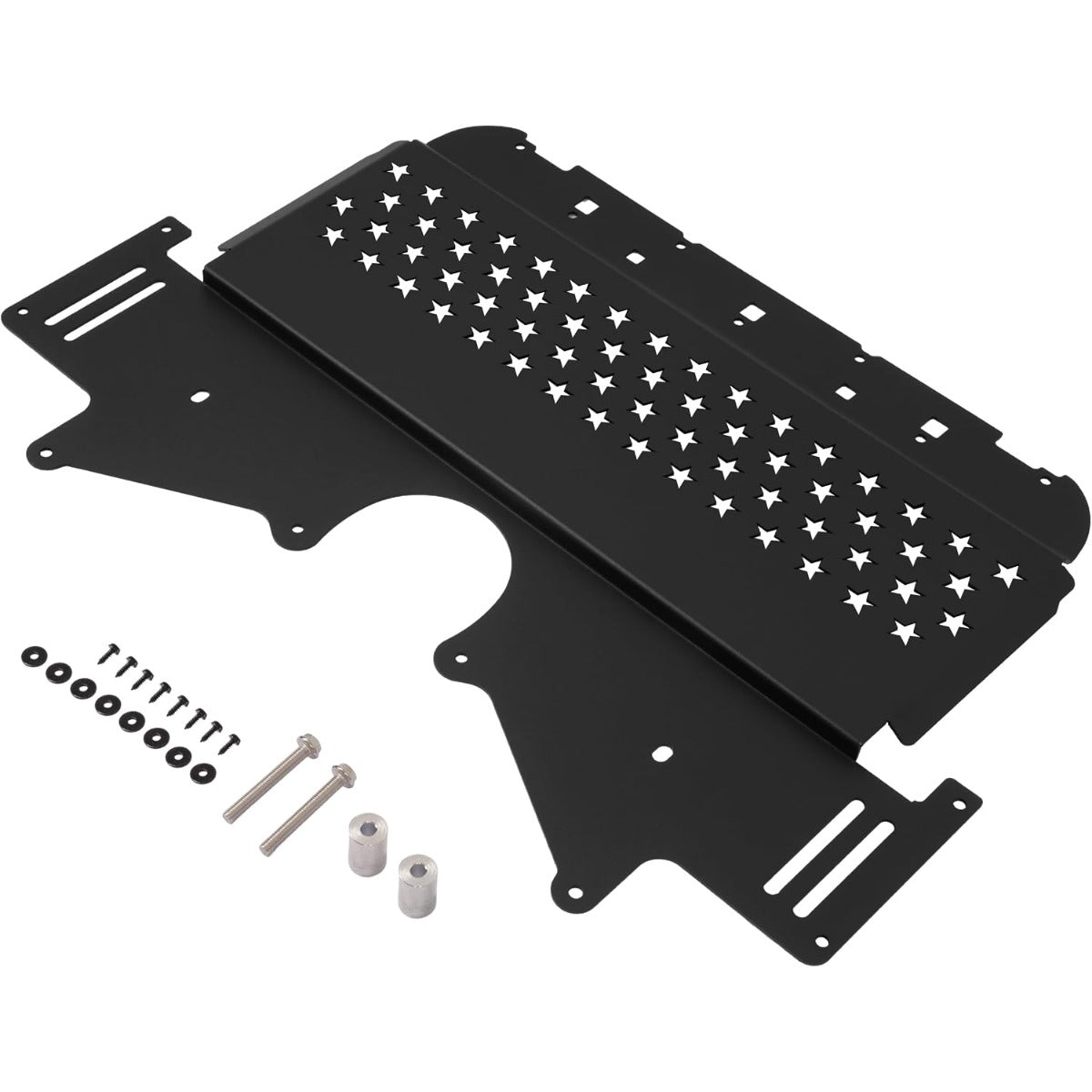 Oil Cooler Skid Plate Compatible with 2021-2024 BMW M2 M3 M4 G80 G82 G87 Aluminium Powder Coated Black