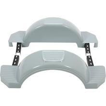 ?Set of 2 Single Axle Trailer Fenders 13 Inches Wheels Tire Skirt Boat (Gray) LYAP-274S-3