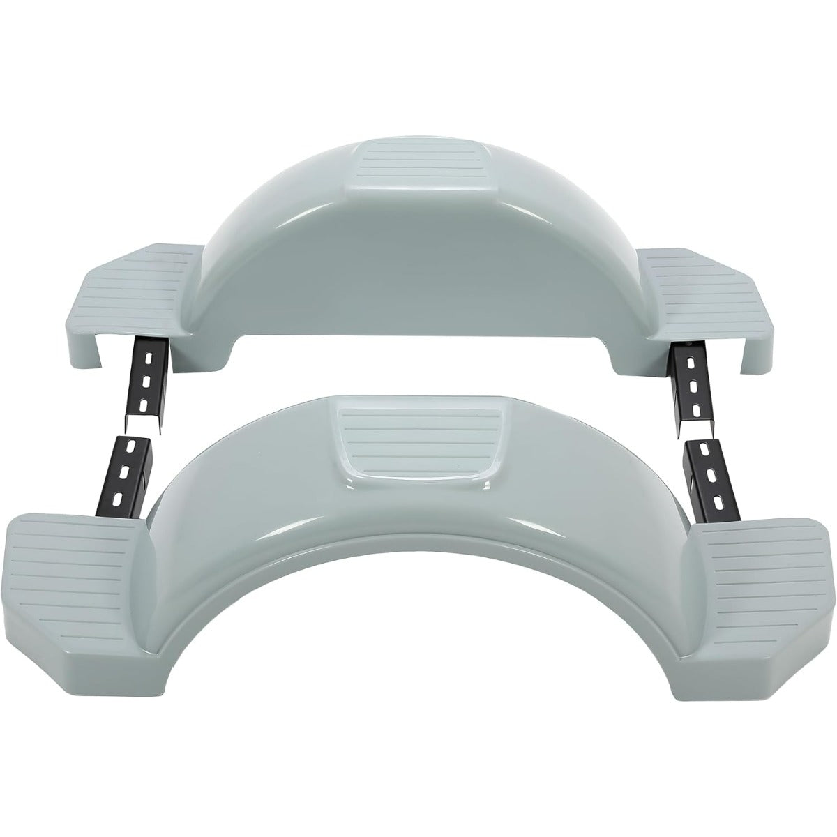 ?Set of 2 Single Axle Trailer Fenders 13 Inches Wheels Tire Skirt Boat (Gray) LYAP-274S-3