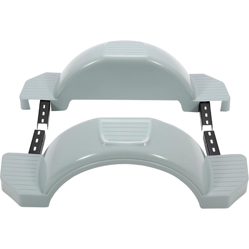 ‎Set of 2 Single Axle Trailer Fenders 13" Wheels Tire Skirt Boat (Gray) LYAP-274S-3