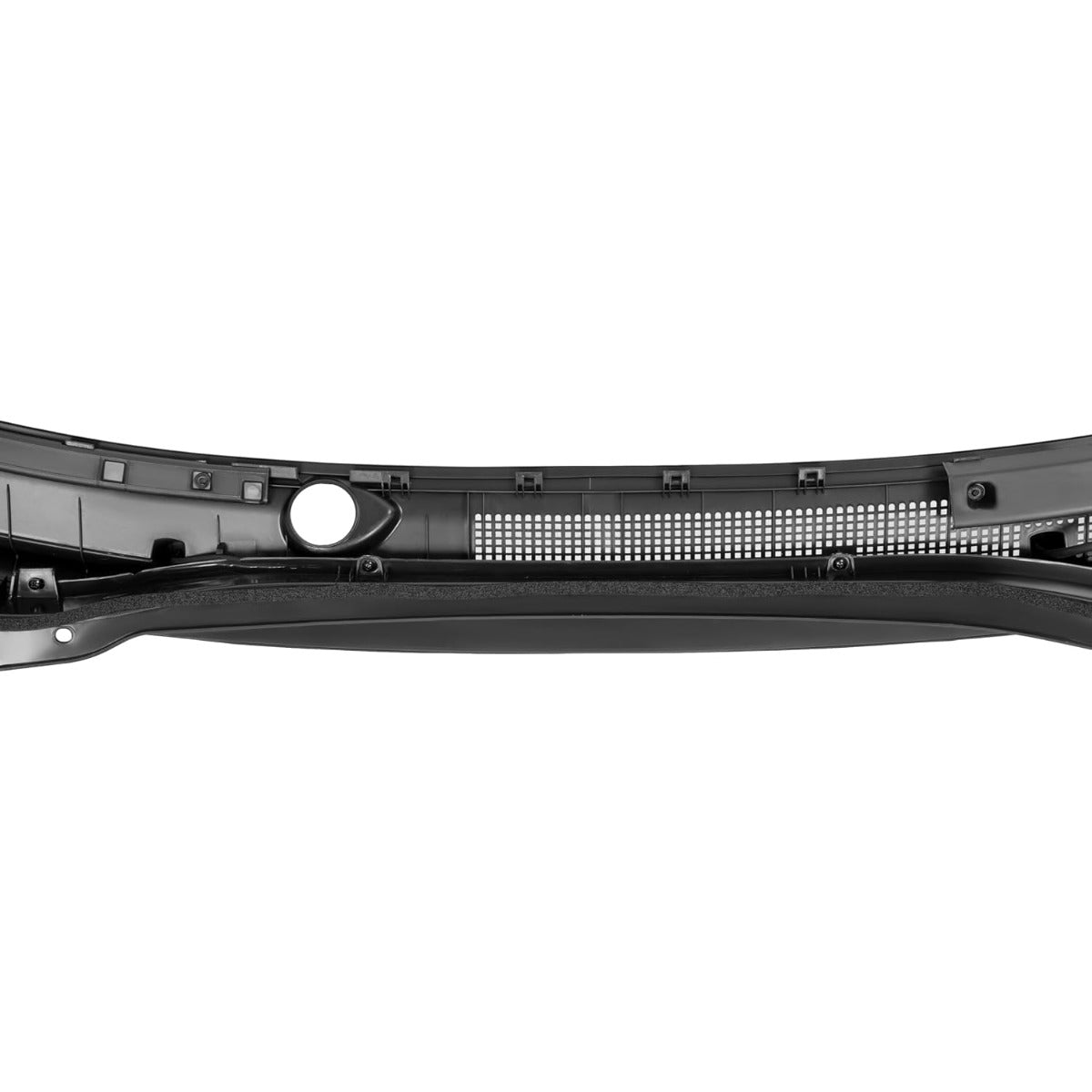 Windshield Wiper Cowl Panel Compatible with 2015-2019 Hyundai Sonata & Sonata Hybrid Replacement for 86150C1000 86150C2000 Air Inlet Window Cowl Vent Molding Grille Unfinished Black Plastic