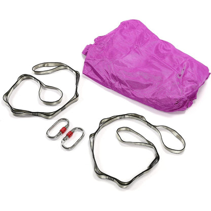 HECASA Aerial Silks Yoga Swing Set, Aerial Yoga Hammock w/Daisy Chain for Home, Inversion Exercises, Strength Training and Starter Kit