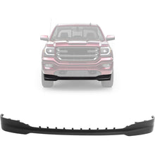 KUAFU Front Lower Bumper Valance Panel Compatible with 2016-2019 GMC Sierra 1500 Replacement For 23381985 GM1092251 Air Dam Deflector Black Plastic
