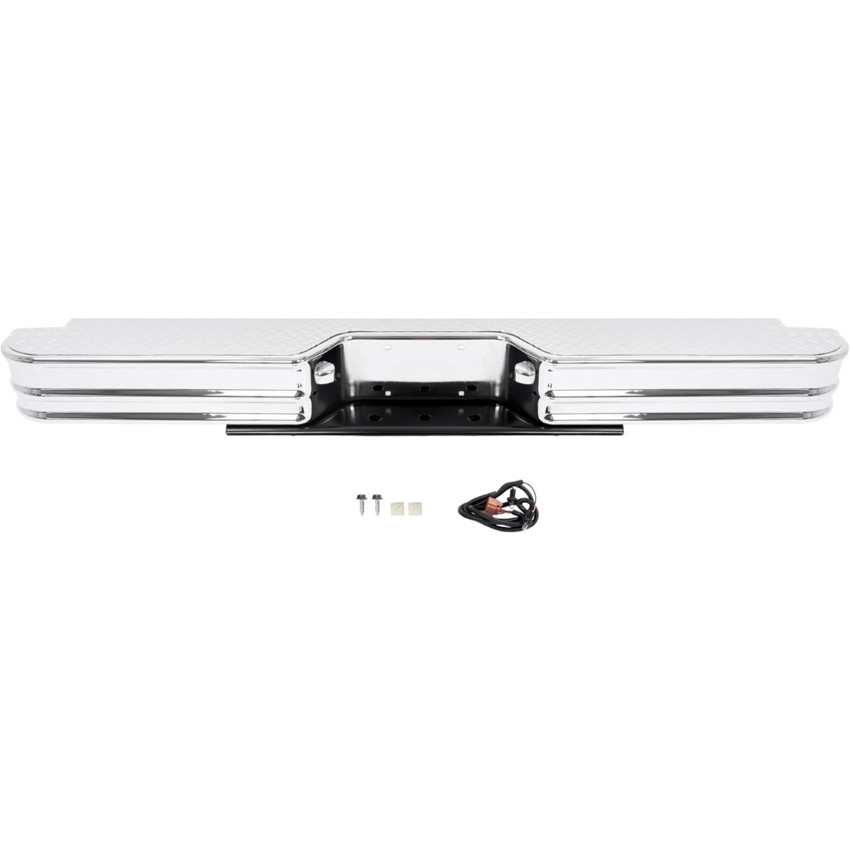KUAFU Rear Bumper Compatible with 1967-1991 C/K Fleetside 1978-1985 Ram charger 1978-1998 Ford Bronco F250 F350HD Styleside (Compatible with 21000 Fey vehicle specific mounting kit)
