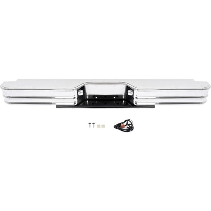KUAFU Rear Bumper Compatible with 1967-1991 C/K Fleetside 1978-1985 Ram charger 1978-1998 Ford Bronco F250 F350HD Styleside (Compatible with 21000 Fey vehicle specific mounting kit)