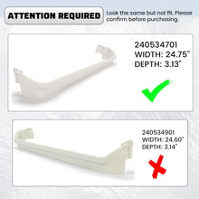 HECASA 240534701 Refrigerator Door Shelf Rack Bar Compatible with Frigidaire Kenmore Gibson Galaxy Crosley White-Westinghouse Kelvinator Replacement only 1 PCS