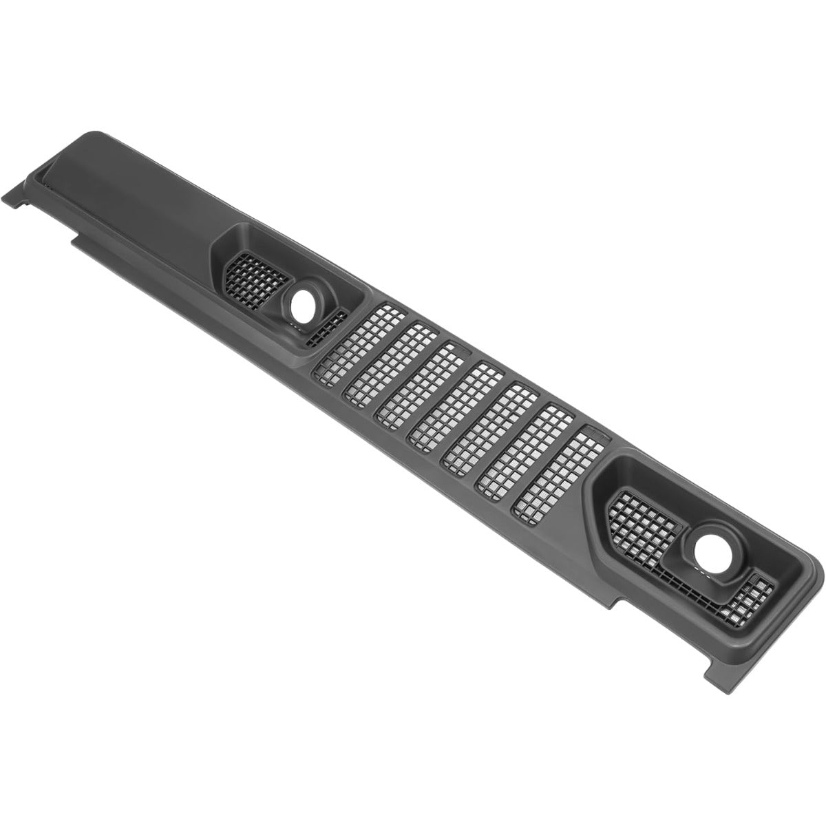 HECASA Front Windshield Wiper Cowl Panel Cover Compatible with 2018-2024 Jeep Wrangler 2020-2024 Jeep Gladiator Replacement for 68307260AC Window Wiper Cowl Panel Cover Vent Grille Plastic Black