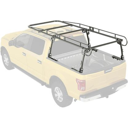 1000 LBS Adjustable Truck Contractors Rack Ladder Pickup Kayak Lumber Rack Side Bar Long Cab Full Size 60 Inches(W) x 138 Inches(L) x 34 Inches(H) (You Will get 2 Boxes) LYA-047TA+LYA-047TB