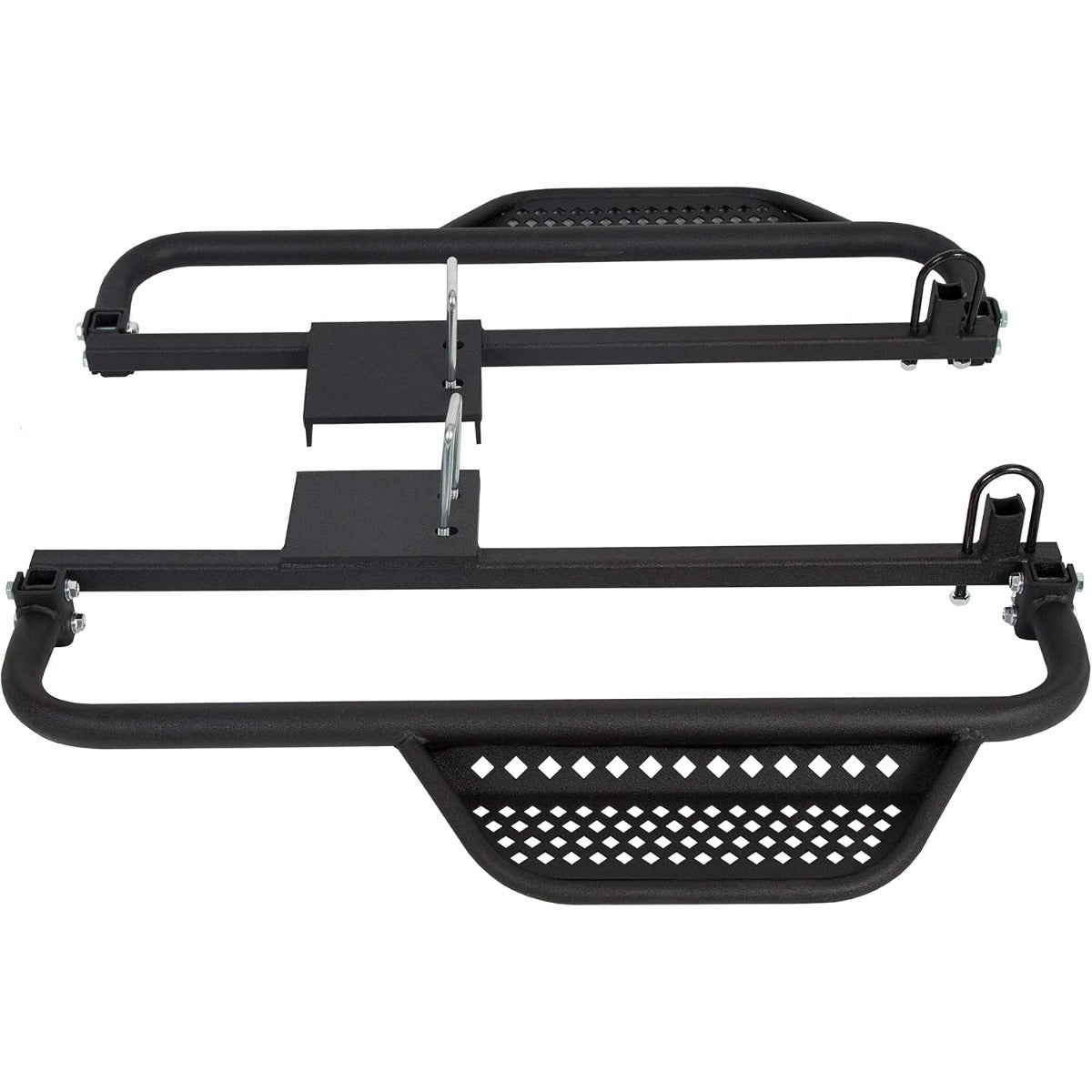 Kojem Running Boards W/Brackets Compatible with 2004-2008 Electric Club Car DS Golf Carts Only with 4 x 12-Volt Batteries Nerf Bars Black Steel Side Step