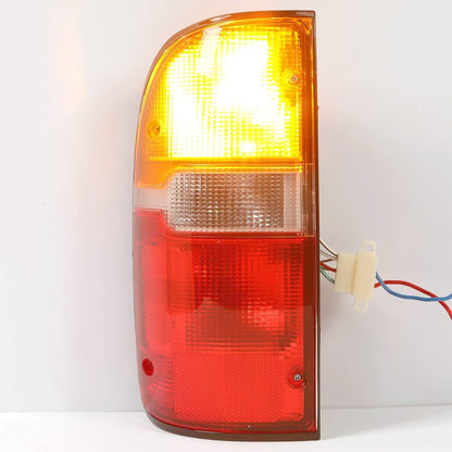 ECOTRIC Tail Light Brake Lamp Driver Left & Passenger Right Taillight W/Bulb Compatible with 1995-2000 Toyota Tacoma Halogen Rear Tailight Replacement for TO2800116 TO2801116 8156004030 8155004030