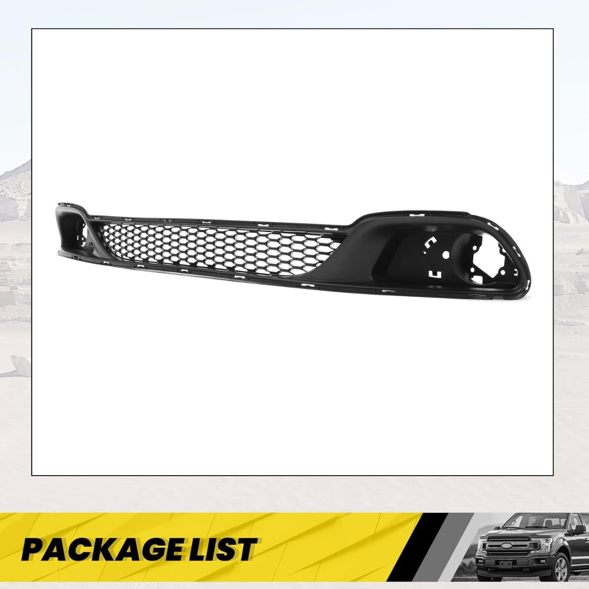 Lower Grille Compatible with 2011-2020 Dodge Grand Caravan/ 2012-2015 Ram C/V Replacement for 68100690AA/ CH1036115 Lower Bumper Protection