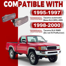 HECASA Pair Front Bumper Turn Signal Light Compatible with 95-97 Toyota Tacoma 4WD/98-00 Toyota Tacoma DLX RWD Replacement for TO2531122 TO2530122 Turn Signal Lamp Driver & Passenger Side Clear Lens