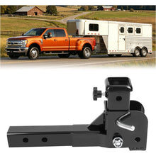 2" Folding Hitch Adapter (Trailer Hitch Folding Extender) with 16.3" Length Compatible with 2 Inch Trailer Hitch Extension Shank Mount Cargo Wheelchair Carrier Adapter 500lbs Weight Capacity
