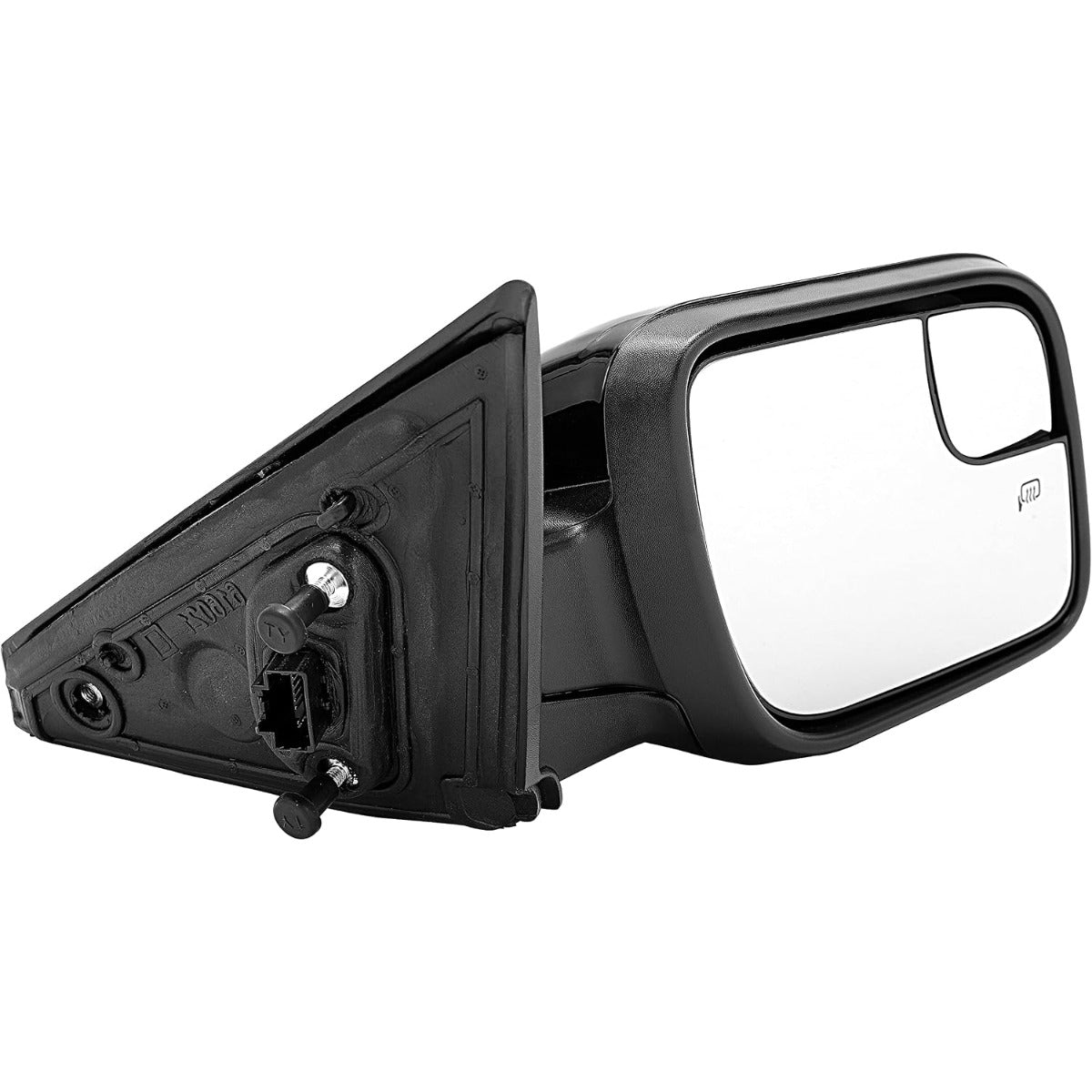 ECOTRIC Passenger Side Mirror w/Puddle Heated Turn Signal Light Compatible with 2011-2019 Ford Explorer Replacement for FO1321554 7Pins
