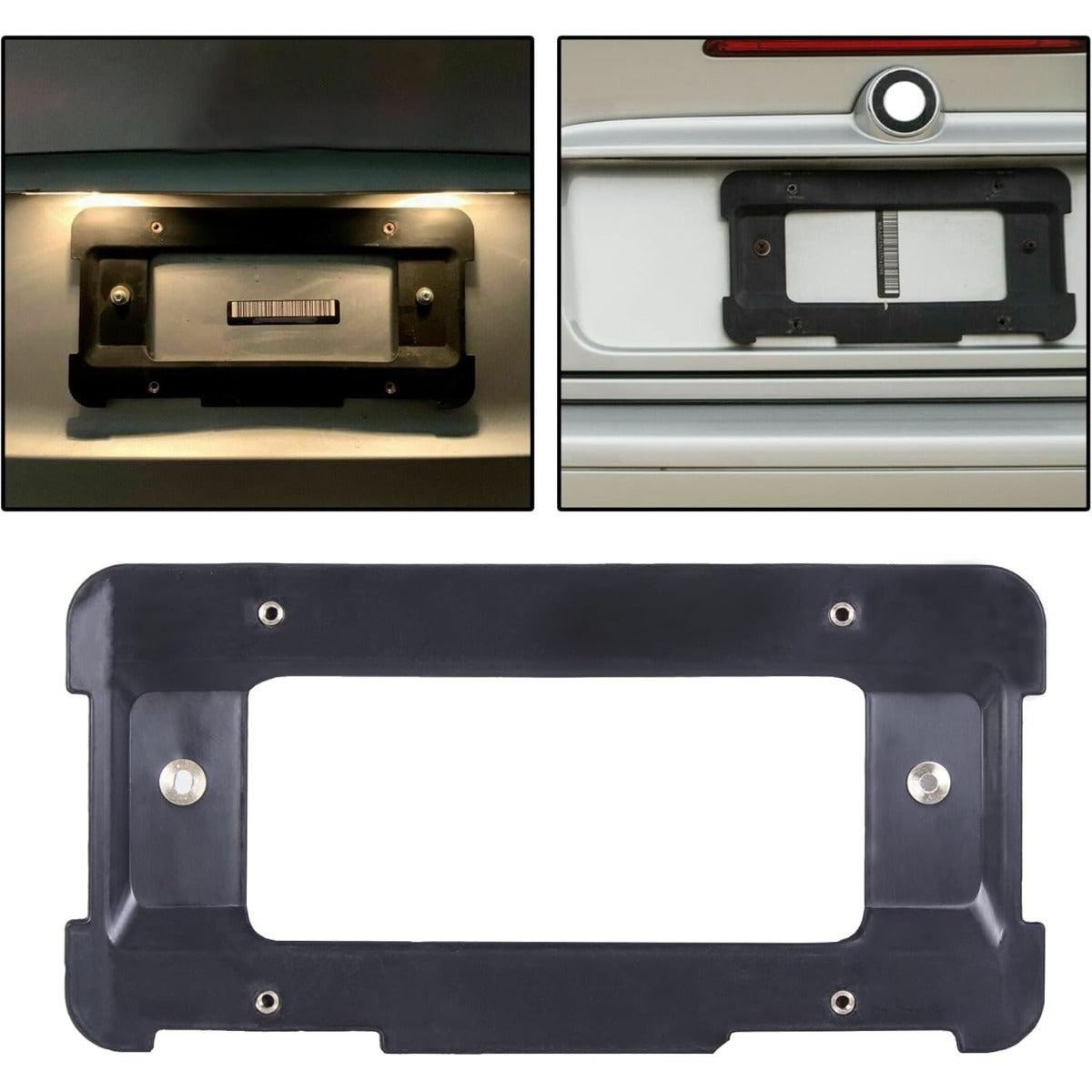 Rear License Plate Holder Bracket Frame Mount Compatible with BMW 1/2/3/4/5/6 Series X1 X3 X4 X5 X6 Z4 Replacement for 51187160607 511882380615