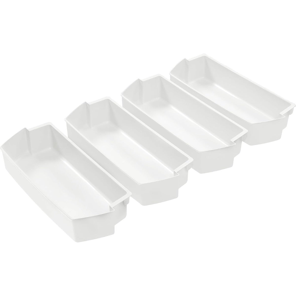 Kojem 2187172 Replacement Refrigerator Door Bin Shelf Compatible with Most Roper, Kitchenaid, Kirkland and Whirlpool models Refrigerator Door Bin White - 4 PCS