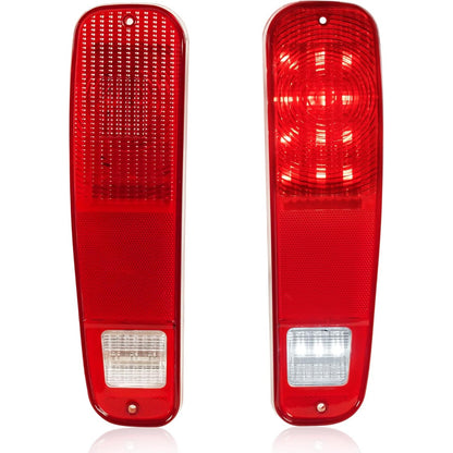 HECASA LED Tail Lights Brake Lamps Compatible with 1973-1977 Ford Pickup F100 F150 F250 F350 Driver & Passenger Side - Red Lens