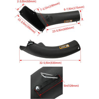 Load image into Gallery viewer, HECASA Lower Bagger Discharge Chute Compatible with John Deere 102 105 115 125 135 D100 L100 LA100 X110 D L LA X Series Replacement for GY20423 Bagger Discharge Chute Equipment, NN1578, Black

