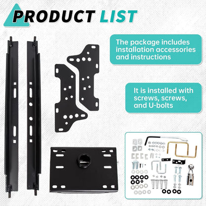 ECOTRIC Gooseneck Trailer Hitch Compatible with 99-16 F250 F350