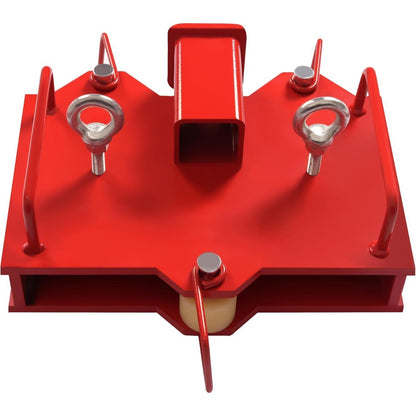 KUAFU 2'' Forklift Trailer Hitch Receiver 6500 LBS Capacity for Dual Pallet