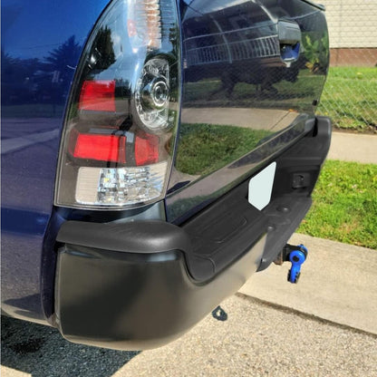 Rear Bumper Compatible With 2005-2015 Toyota Tacoma TO1103113 Bumper Assembly W/Pads Brackets and License Plate Lights Steel Chrome Fits Models With SR5 Package or Limited Package Only