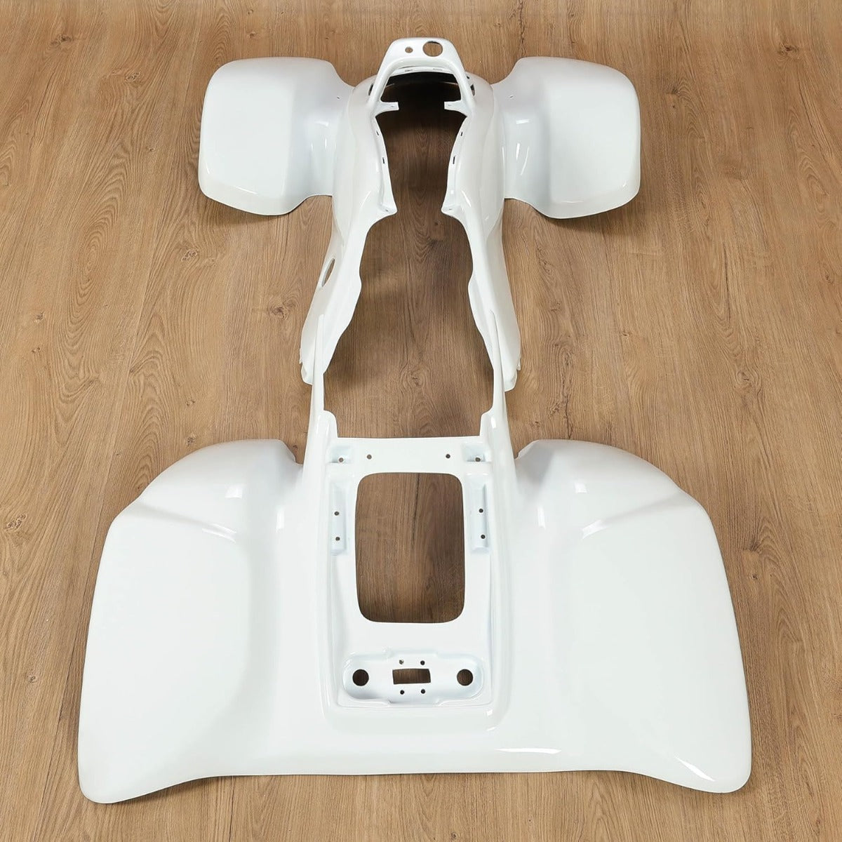 KUAFU Front & Rear Fender Compatible with 1999-2004 Honda TRX 400EX | Plastic Kit Mudguard Mud Guard Flaps Fender Flares White