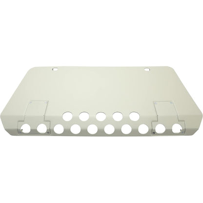 Front Lower Skid Plate Compatible with Mercedes-Benz G63 G65 G-Class Bumper Engine Guard Valance Air Dam Deflector Panel Aluminum Powder Coated Silvery