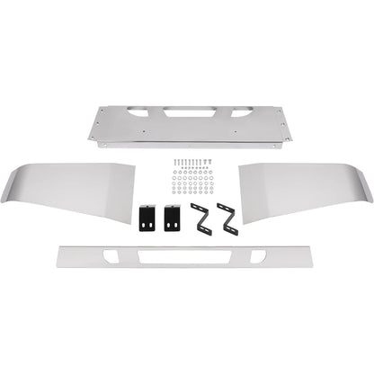 ALMULOO Front Bumper Compatible with 2005-2021 Volvo VHD Set Forward Front Axle