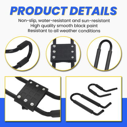 Kayak Roof Rack J-Bar Rack HD Universal Kayak Carrier Holder Canoe Boat Surf Ski Board Roof Top Mounted on Crossbar for Car SUV Truck Set of 4 LYA-011-P