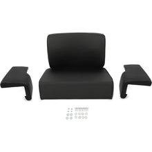 Seat Set Compatible with John Deere Crawler Dozer 350 350B 350C 450 450B 450C 550 Tractor Seat Cushion Black 4 Pcs