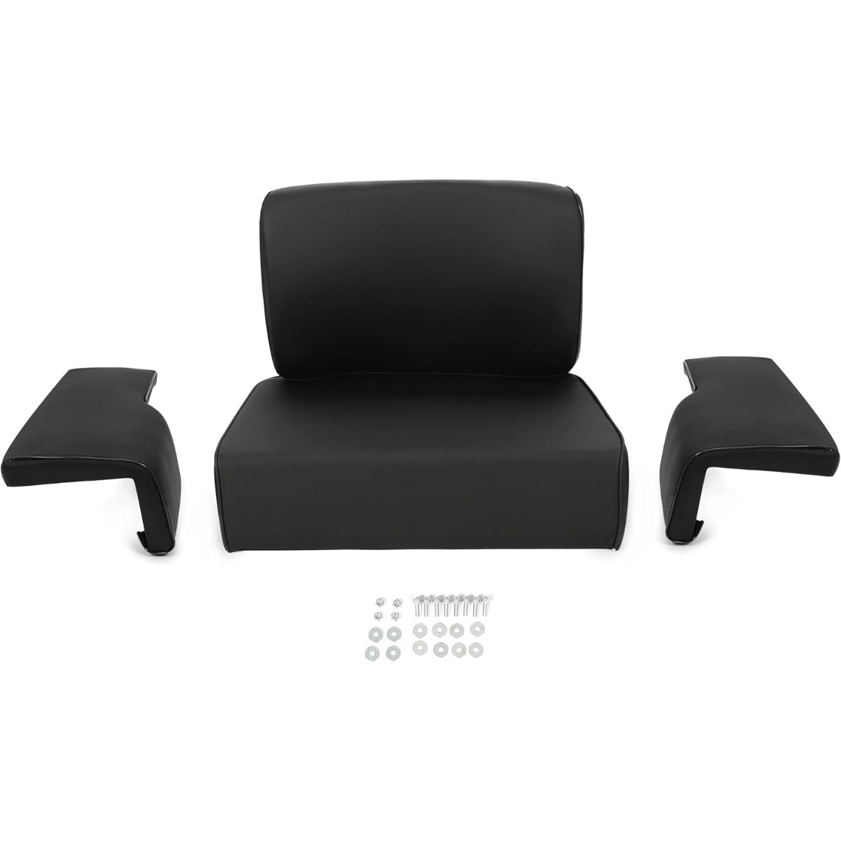 Seat Set Compatible with John Deere Crawler Dozer 350 350B 350C 450 450B 450C 550 Tractor Seat Cushion Black 4 Pcs