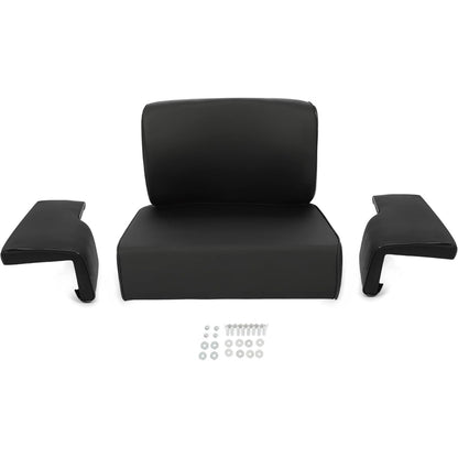 Seat Set Compatible with John Deere Crawler Dozer 350 350B 350C 450 450B 450C 550 Tractor Seat Cushion Black 4 Pcs