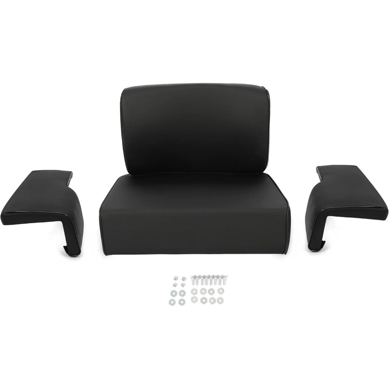 KUAFU Seat Set Compatible with John Deere Crawler Dozer 350 350B 350C 450 450B 450C 550 Tractor Seat Cushion Black 4 Pcs