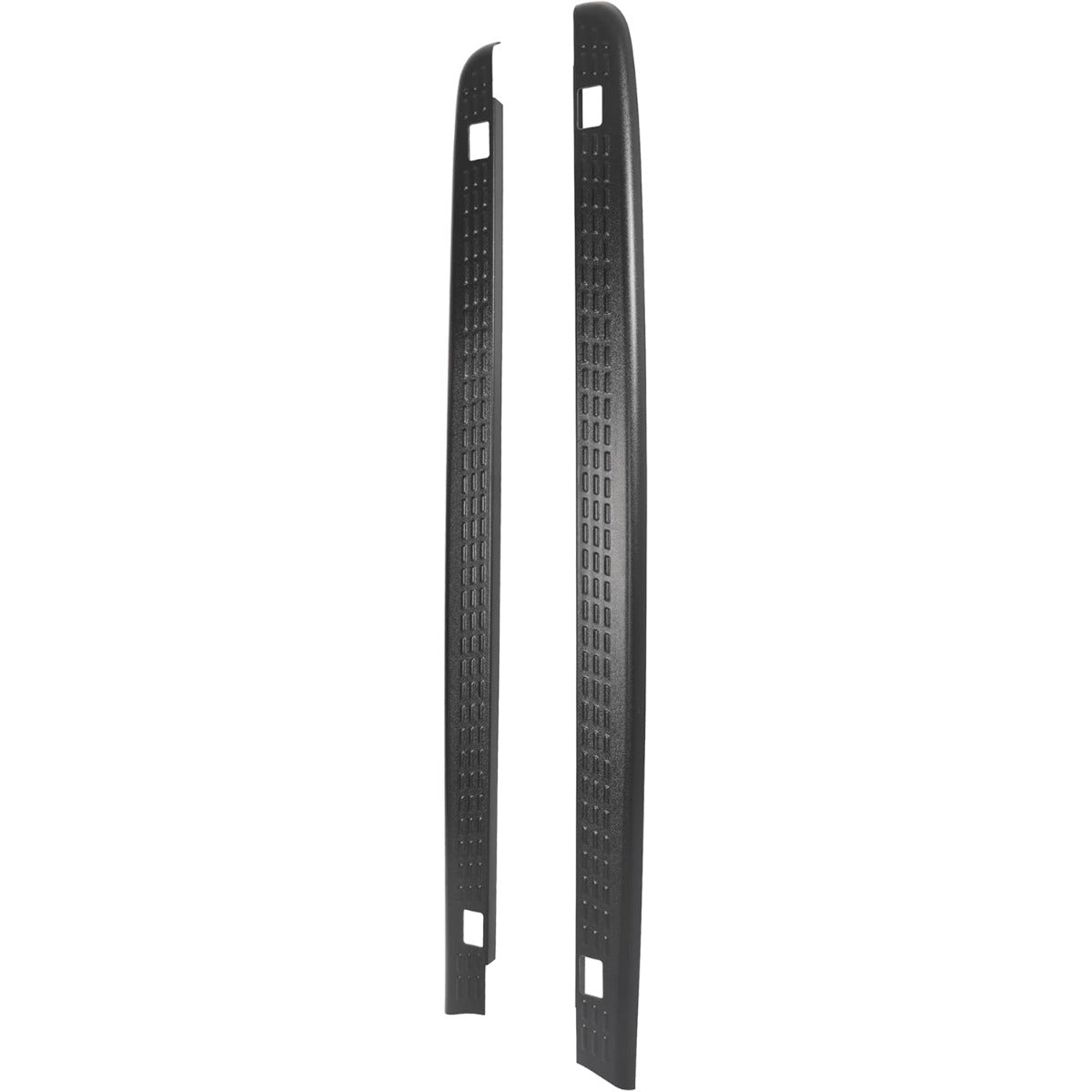 ALMULOO 6.5Ft Truck Bed Side Rail Cover Compatible with 2007-2013 Chevy Chevrolet Silverado 1500, 2007-2014 Silverado 2500/3500 HD Plastic(ABS) Black Rail Caps Protector Molding