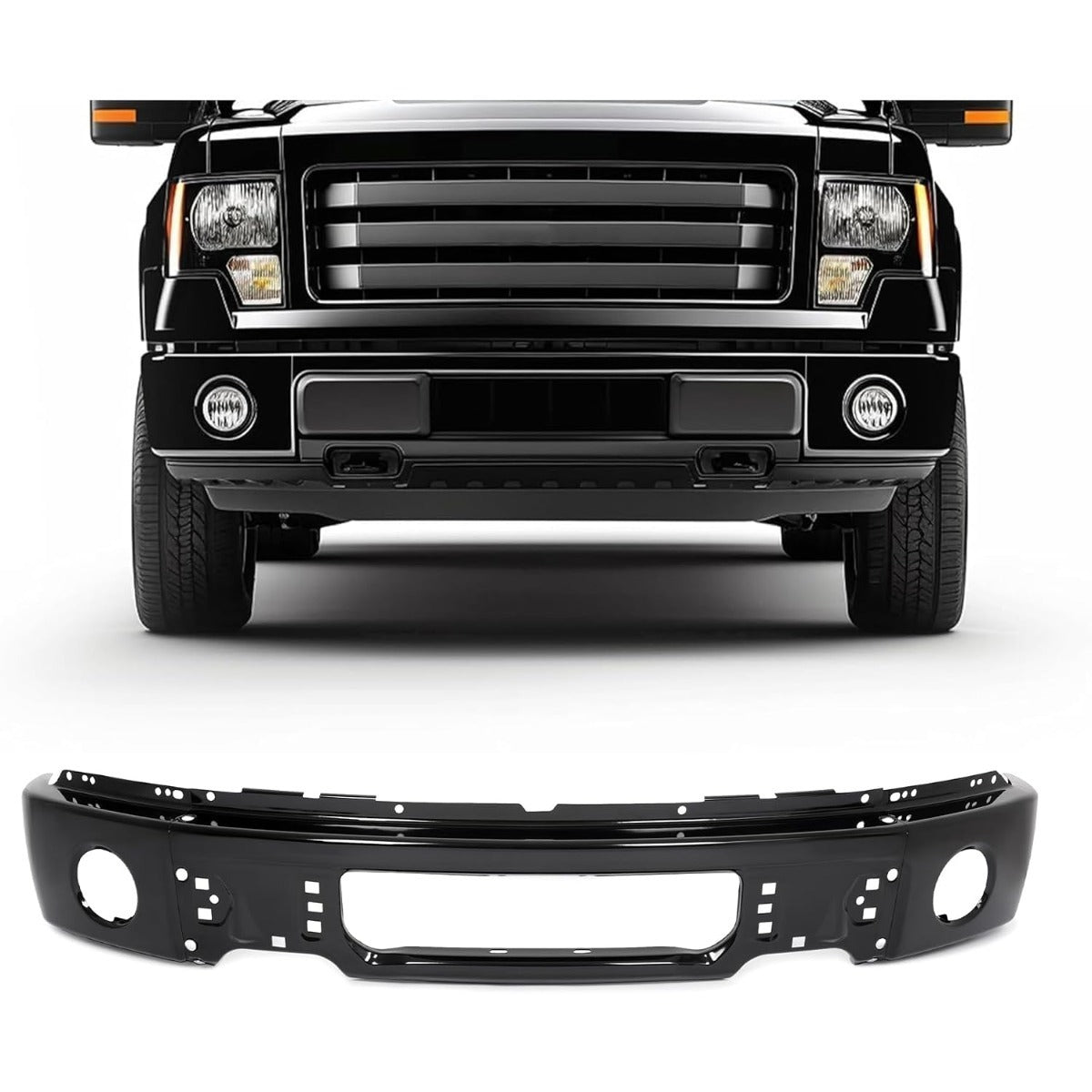 KUAFU Bumper Face Bar Compatible with 2009-2014 F150