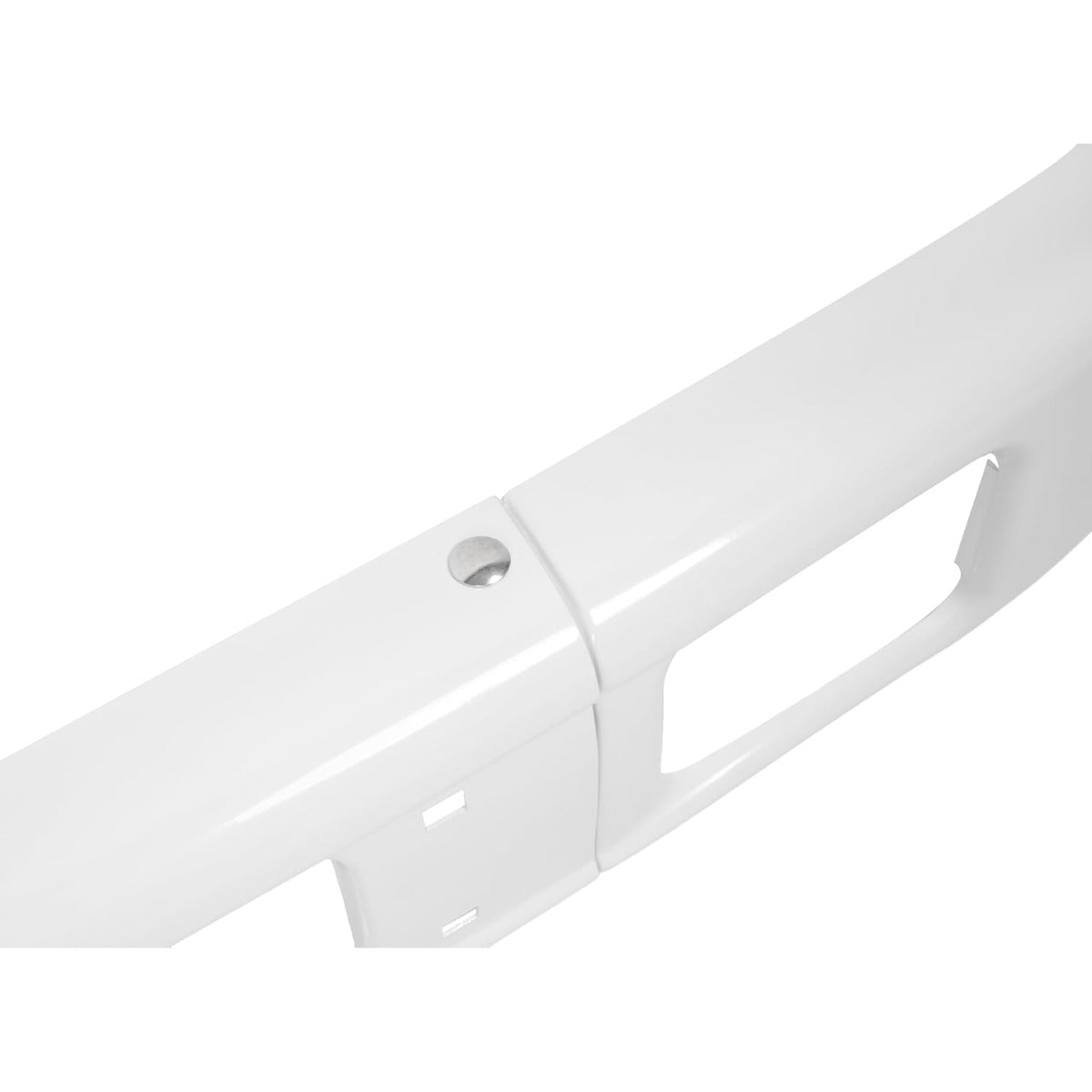 ALMULOO Front Bumper Compatible with 1992¨C2003 Isuzu NPR/NQR/NRR Trucks Heavy Duty Steel White