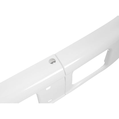 ALMULOO Front Bumper Compatible with 1992¨C2003 Isuzu NPR/NQR/NRR Trucks Heavy Duty Steel White