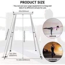 HECASA 8.1 FT Aerial Yoga Stand 550lbs Max Capacity for Indoor and Outdoor Fitness Bodybuilding Height Adjustable for Yoga Frame
