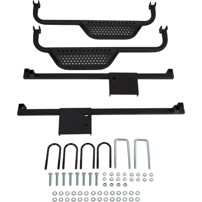 Kojem Running Boards W/Brackets Compatible with 2004-2008 Electric Club Car DS Golf Carts Only with 4 x 12-Volt Batteries Nerf Bars Black Steel Side Step