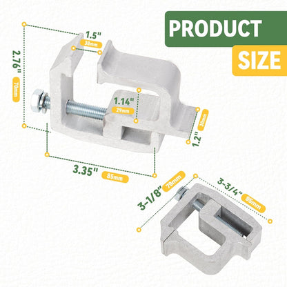 Mounting Clamps Truck Caps Camper Shell Compatible with Toyota Chevrolet Chevy Ford Dodge Ram Gmc Sierra Dakota Ram 1500 2500 3500 F150 F250 Heavy Duty Aluminum 2 Packages