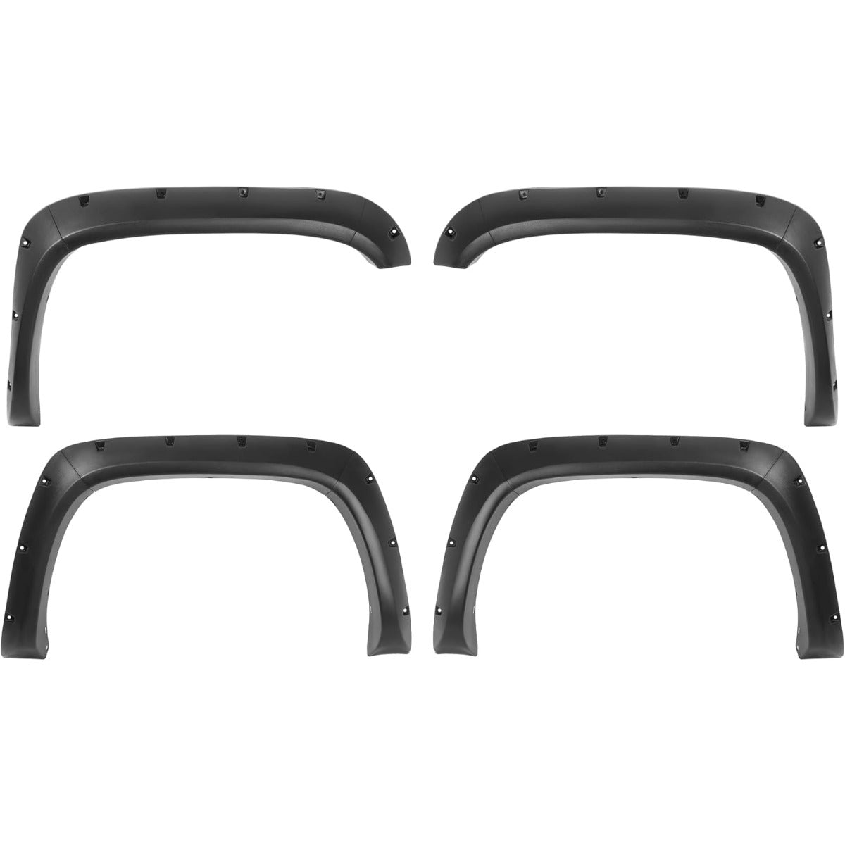 4Pcs Fender Flares Compatible with 1994-2001 Dodge Ram 1500 2500 3500 Wheel Arch Covers Plastic(PP) Textured Black