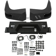 ALMULOO Rear Bumper Set of 3 pieces. Compatible with 2010-2024 Dodge Ram 2500 and 3500 models equipped with 2 x 18W LED lights