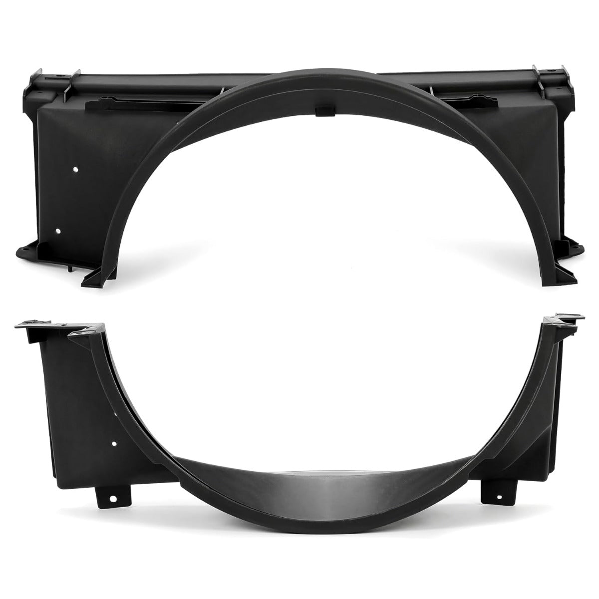 Fan Shroud Compatible with 1988-1999 Chevy Chevrolet GMC Sierra C/K 1500 2500 3500 Series Replacement for 15739589 GM3110116 15696691 GM3110117 Front Upper & Lower Radiator Fan Shroud Black LYAP-939-1