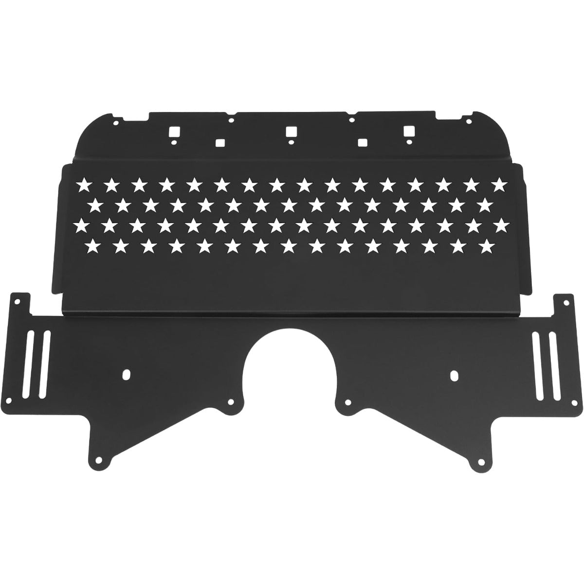 Oil Cooler Skid Plate Compatible with 2021-2024 BMW M2 M3 M4 G80 G82 G87 Aluminium Powder Coated Black