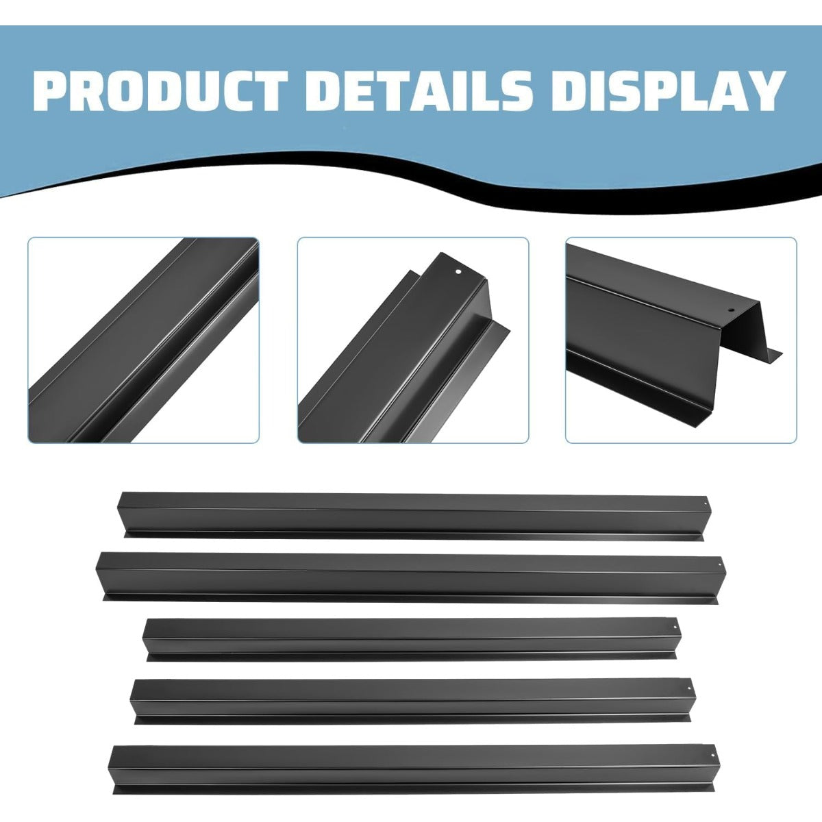 KUAFU 5PCS Bed Floor Support Crossmember Repair Kit Compatible with Ram