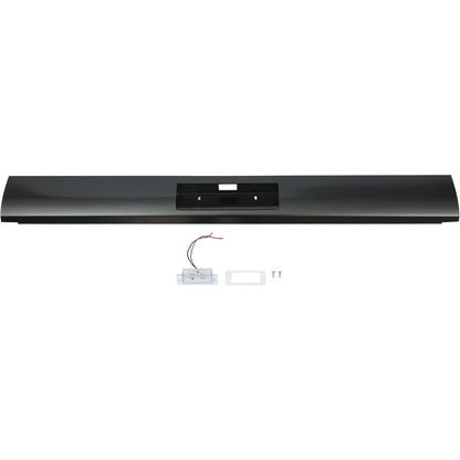 KUAFU Rear Bumper Roll Pan Compatible With 1995-2004 Toyota Tacoma Fleetside Models W/LED License Light Steel Black