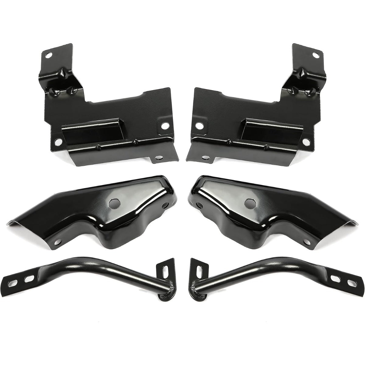 6PCS Front Bumper Brackets Set Compatible with 2003-2006 Chevy Chevrolet Silverado 1500 2002-2006 Chevy Chevrolet Avalanche 1500 Driver and Passenger Side Steel