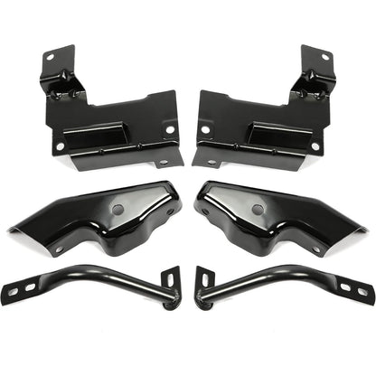 6PCS Front Bumper Brackets Set Compatible with 2003-2006 Chevy Chevrolet Silverado 1500 2002-2006 Chevy Chevrolet Avalanche 1500 Driver and Passenger Side Steel