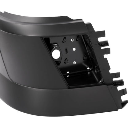 Bumper Corner Compatible with 2004-2018 Volvo VNL 300 430 630 670 730 780 Bumper Extension Corner w/Fog Light Hole Plastic ABS Painted Matte Black Right Side